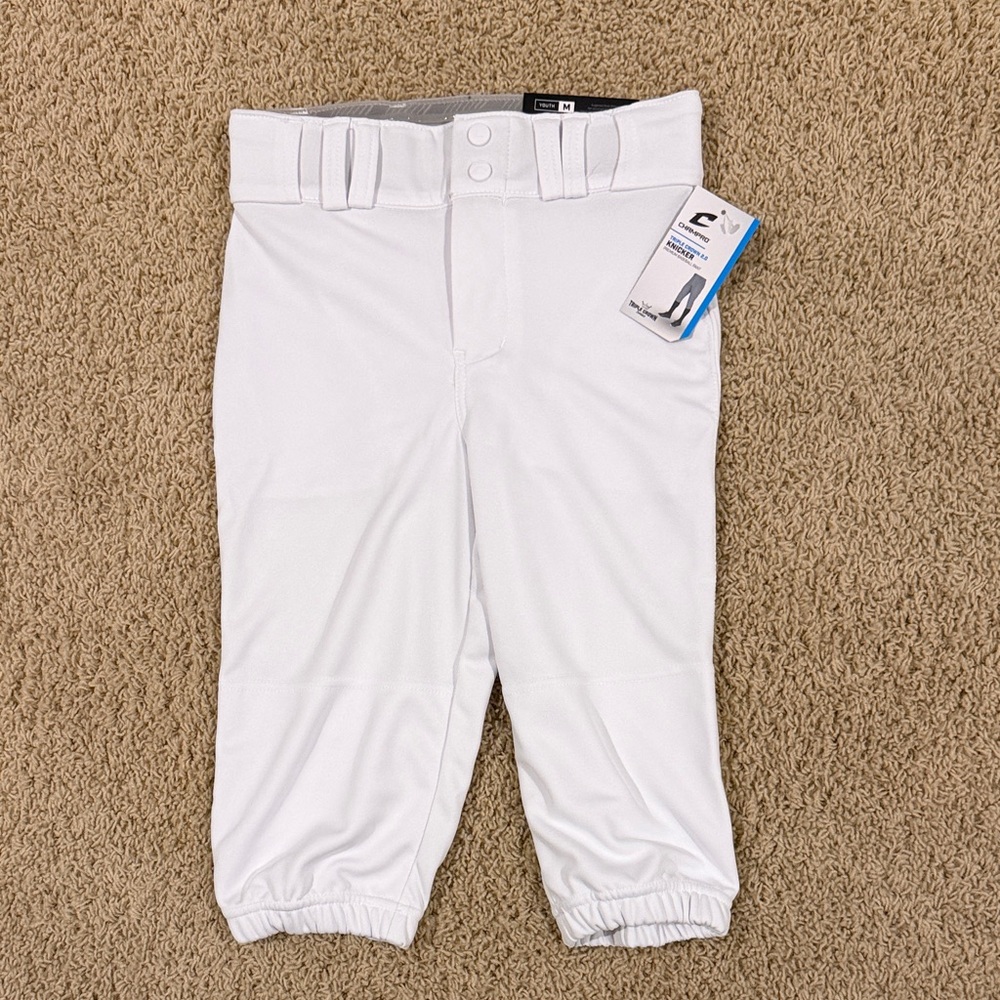 White baseball pants